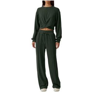 Qinsen Women’s 2 Piece Tracksuit | Forest Green